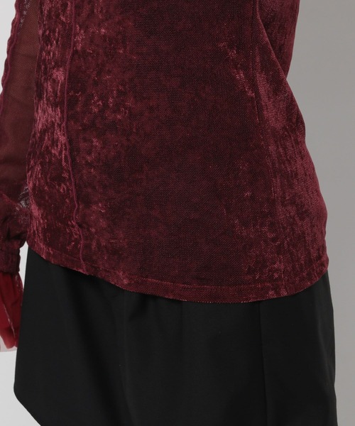 ソデチュールシアーベロアトップス(HARE)（Tシャツ/カットソー）｜HARE（ハレ）