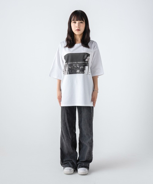 COMFY(コンフィー)の「BACK TO SQUARE ONE "PRIMAVE" TEE(Tシャツ/カットソー・レディース・ホワイト/ブラック・S/M/L/XL)」の4枚目の写真