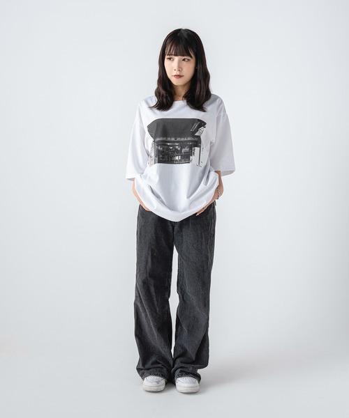 COMFY(コンフィー)の「BACK TO SQUARE ONE "PRIMAVE" TEE(Tシャツ/カットソー・レディース・ホワイト/ブラック・S/M/L/XL)」の3枚目の写真