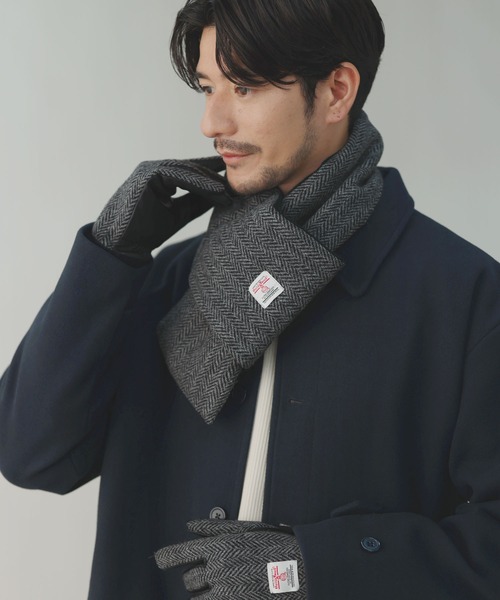 HARRIS TWEED(ハリスツイード)の「Harris Tweed/差し込みショートマフラー(マフラー・メンズ・その他/ブラック系・FREE)」の11枚目の写真