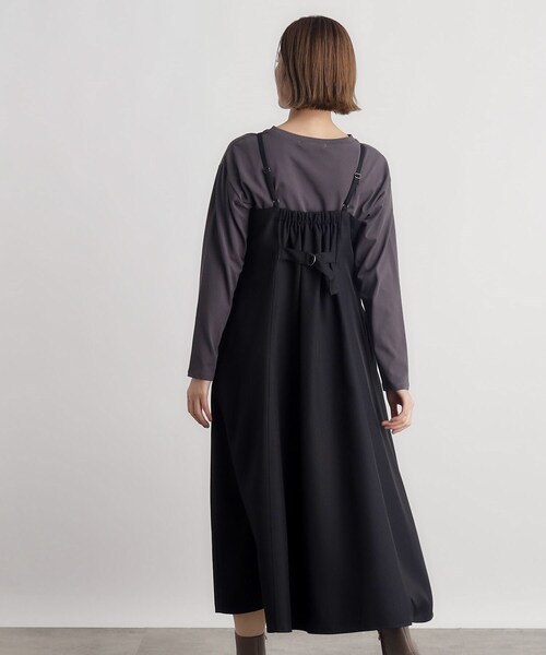 grove(グローブ)の「◆ツイーディフレアキャミワンピース(ワンピース・レディース・ダークグレー/サンドベージュ/ブラック・02/03/01/04/05)」の9枚目の写真