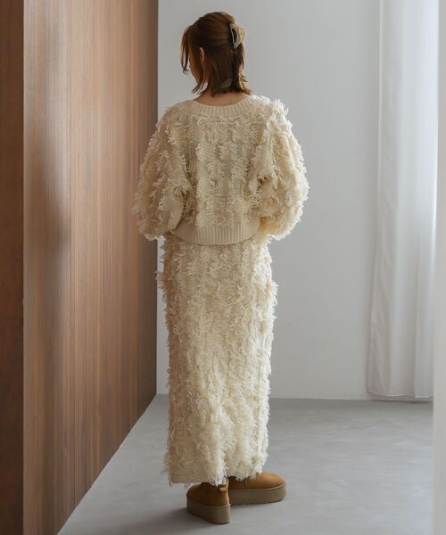 RETRO GIRL（レトロガール）の「【セットアップ対応】フリンジカーデ（カーディガン/ボレロ・レディース・ブラウン/ブラック/ナチュラル・FREE）」の11枚目の写真