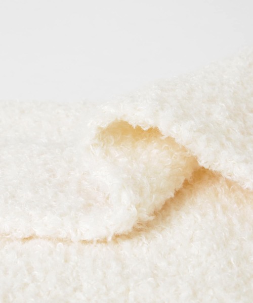 SMELLY（スメリー）の「ボアニットマフラー（マフラー・レディース・グレー/アイボリー/ブラック・-）」の21枚目の写真