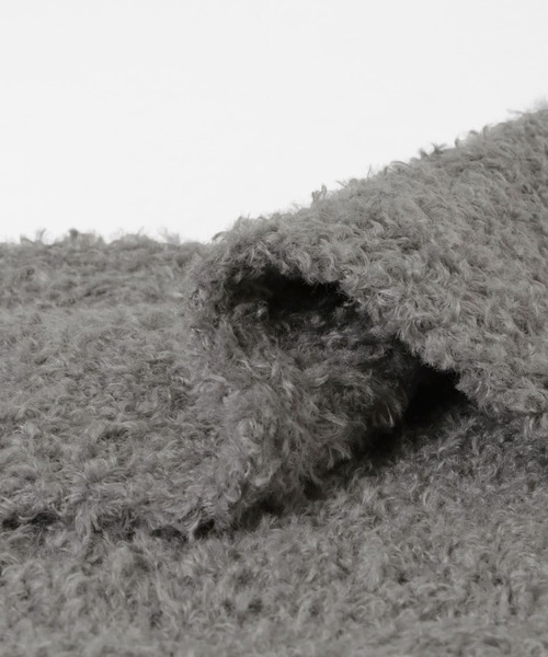 SMELLY（スメリー）の「ボアニットマフラー（マフラー・レディース・グレー/アイボリー/ブラック・-）」の20枚目の写真