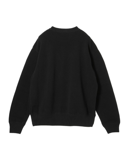 crepuscule（クレプスキュール）の「crepuscule Moss Stich C/N Sweat Exclusive 2403-029（ニット/セーター・メンズ・ブラック・2/1）」の4枚目の写真
