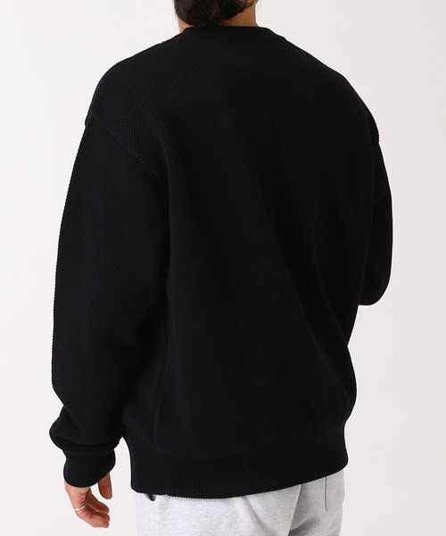 crepuscule（クレプスキュール）の「crepuscule Moss Stich C/N Sweat Exclusive 2403-029（ニット/セーター・メンズ・ブラック・2/1）」の6枚目の写真