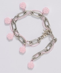 musubore | colored rose charm bracelet / ローズチャームブレスレッド(ブレスレット)