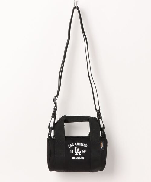 MLB（メジャーリーグベースボール）の「MLB ロールバッグ(S)  CORDURA（ボストンバッグ・レディース・ブラック系その他/ブラック/ベージュ系その他/ベージュ・FREE）」の2枚目の写真