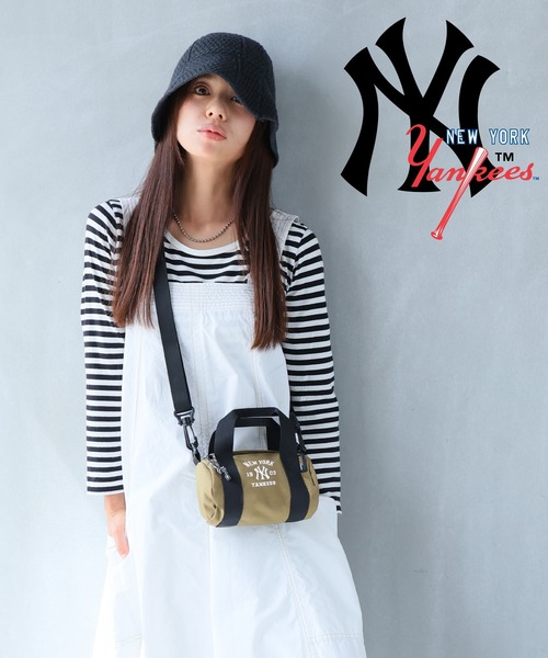 MLB（メジャーリーグベースボール）の「MLB ロールバッグ(S)  CORDURA（ボストンバッグ・レディース・ブラック系その他/ブラック/ベージュ系その他/ベージュ・FREE）」の3枚目の写真