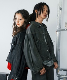 Gaphos  | マルチウェイドロストポケットデニムジャケット / セットアップ可(ブルゾン)