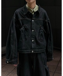 Gaphos （ガフォス）の「マルチウェイドロストポケットデニムジャケット / セットアップ可（ブルゾン）」