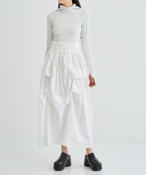 HOUGA（ホウガ）の「【HOUGA/ホウガ】garden dress/レースワンピース/スカート（ドレス・レディース・ホワイト・FREE）」の8枚目の写真