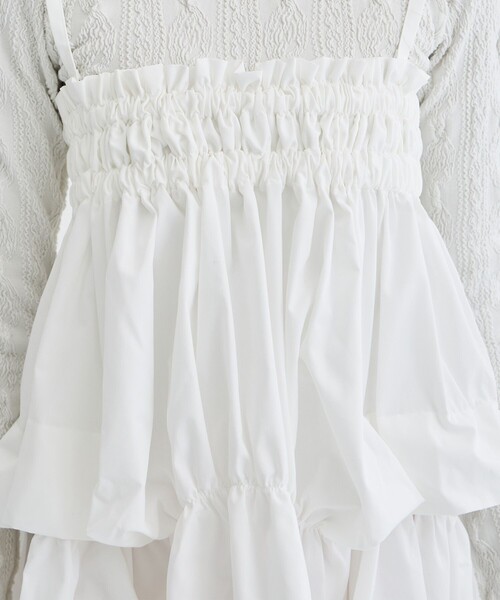 HOUGA（ホウガ）の「【HOUGA/ホウガ】garden dress/レースワンピース/スカート（ドレス・レディース・ホワイト・FREE）」の3枚目の写真