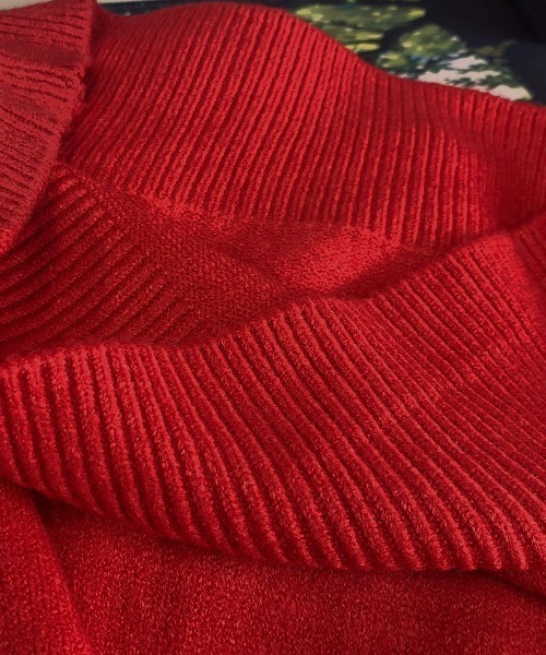 Miniministore(ミニミニストア)の「ニットセーター ハイネック ハート柄(ニット/セーター・レディース・ブラック/レッド/ホワイト・FREE)」の21枚目の写真