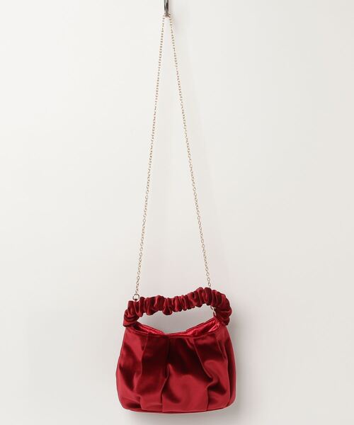 B:MING by BEAMS（ビーミングバイビームス）の「2WAY ベロアバッグ（ショルダーバッグ・レディース・レッド/ブラック・ONE SIZE）」の8枚目の写真