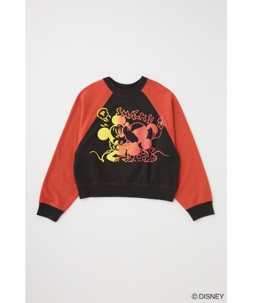 新品タグ付き Disney Moussy スウェット 刺繍 赤