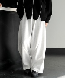 【FVLMEN】solid cut loose sweat Pants/ソリッド カット ルーズ スウェット パンツ