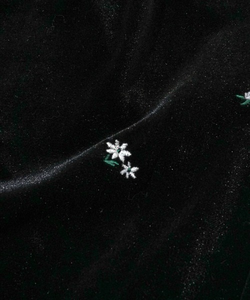 flower(フラワー)の「ベロアエンブロイダリーパンツ(その他パンツ・レディース・ブラック/ベージュ・FREE)」の17枚目の写真