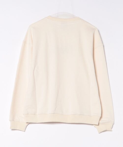 FCMM(エフシーエムエム)の「ROSE EMBROIDERY CREWNECK SWEAT/ローズエンブロイダリークルーネックスウェット(スウェット・レディース・ネイビー/ピンク/ホワイト・SMALL/MEDIUM)」の4枚目の写真