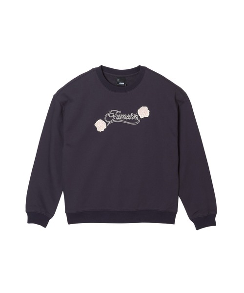 FCMM(エフシーエムエム)の「ROSE EMBROIDERY CREWNECK SWEAT/ローズエンブロイダリークルーネックスウェット(スウェット・レディース・ネイビー/ピンク/ホワイト・SMALL/MEDIUM)」の14枚目の写真