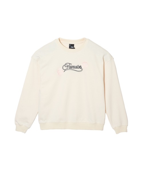FCMM(エフシーエムエム)の「ROSE EMBROIDERY CREWNECK SWEAT/ローズエンブロイダリークルーネックスウェット(スウェット・レディース・ネイビー/ピンク/ホワイト・SMALL/MEDIUM)」の9枚目の写真