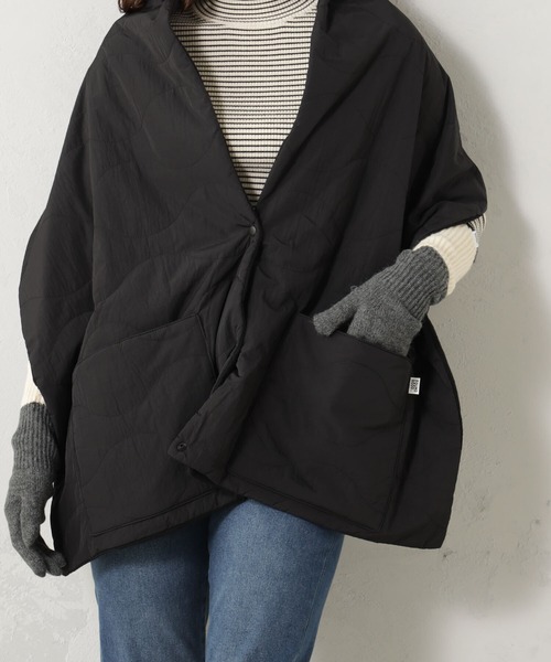 FOUND GOOD（ファウンドグッド）の「キルティングストール（ネックウォーマー/スヌード・レディース・ベージュ/ブラック・FREE）」の3枚目の写真