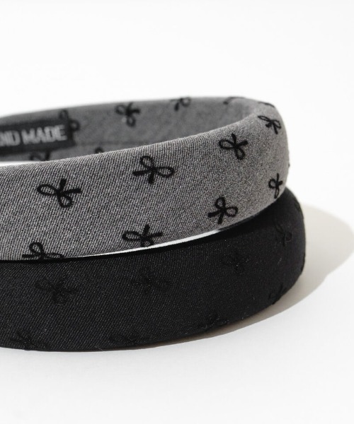 flower（フラワー）の「リボンパターンヘアバンド（カチューシャ・レディース・ブラック/グレー・FREE）」の7枚目の写真