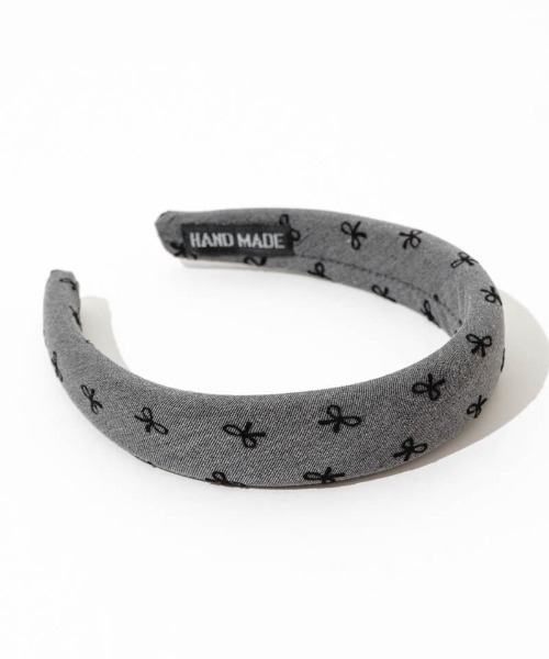 flower（フラワー）の「リボンパターンヘアバンド（カチューシャ・レディース・ブラック/グレー・FREE）」の8枚目の写真