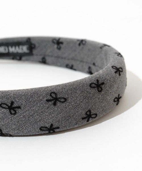 flower（フラワー）の「リボンパターンヘアバンド（カチューシャ・レディース・ブラック/グレー・FREE）」の9枚目の写真