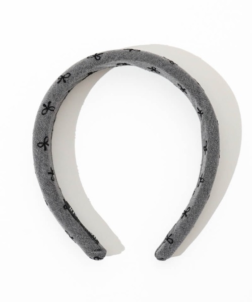 flower（フラワー）の「リボンパターンヘアバンド（カチューシャ・レディース・ブラック/グレー・FREE）」の10枚目の写真
