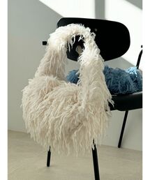 LAGUNAMOON | フェザーフェイクファーBAG(ハンドバッグ)