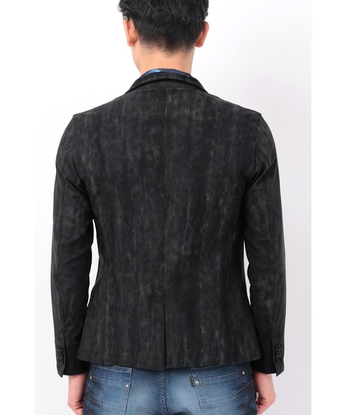 TORNADO MART（トルネードマート）の「TORNADO MART∴ハイテンションムラデニムプリントジャケット（その他アウター・メンズ・ブラック/グレー系その他/ネイビー・M/L/XXL/LL）」の21枚目の写真