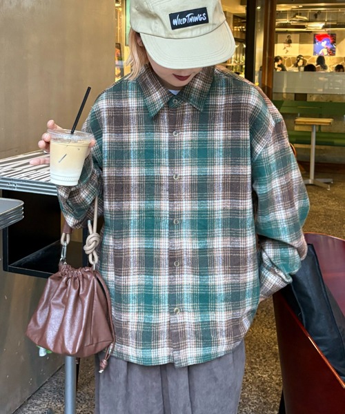 CIAOPANIC TYPY（チャオパニックティピー）の「【UNISEX】チェックネルシャツ/WEB限定カラーあり（シャツ/ブラウス・メンズ・ブラック/レッド/グリーン/ネイビー/ベージュ・LARGE/MEDIUM）」の19枚目の写真