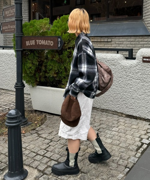 CIAOPANIC TYPY（チャオパニックティピー）の「【UNISEX】チェックネルシャツ/WEB限定カラーあり（シャツ/ブラウス・メンズ・ブラック/レッド/グリーン/ネイビー/ベージュ・LARGE/MEDIUM）」の11枚目の写真