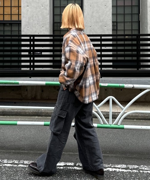 CIAOPANIC TYPY（チャオパニックティピー）の「【UNISEX】チェックネルシャツ/WEB限定カラーあり（シャツ/ブラウス・メンズ・ブラック/レッド/グリーン/ネイビー/ベージュ・LARGE/MEDIUM）」の17枚目の写真