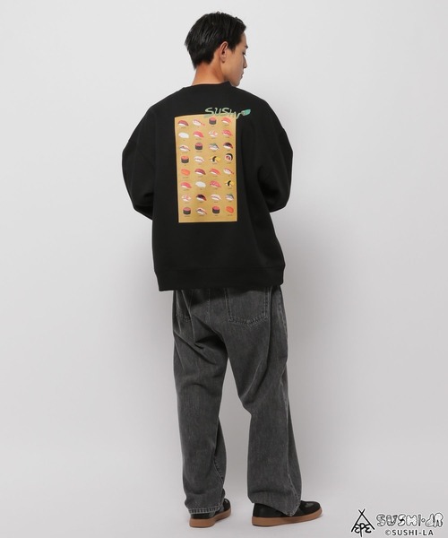 niko and...(ニコアンド)の「【寿司パーティー】コラボ裏起毛クルースウェット(スウェット・メンズ・グリーン/オフホワイト/ブラック・MEDIUM/LARGE)」の18枚目の写真