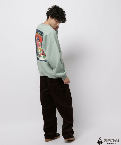 niko and...(ニコアンド)の「【寿司パーティー】コラボ裏起毛クルースウェット(スウェット・メンズ・グリーン/オフホワイト/ブラック・MEDIUM/LARGE)」の21枚目の写真
