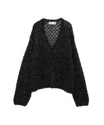 CONVERSE TOKYO（コンバーストウキョウ）の「OPEN WORK STAR★ HAND MADE KNIT CARDIGAN（ニット/セーター）」
