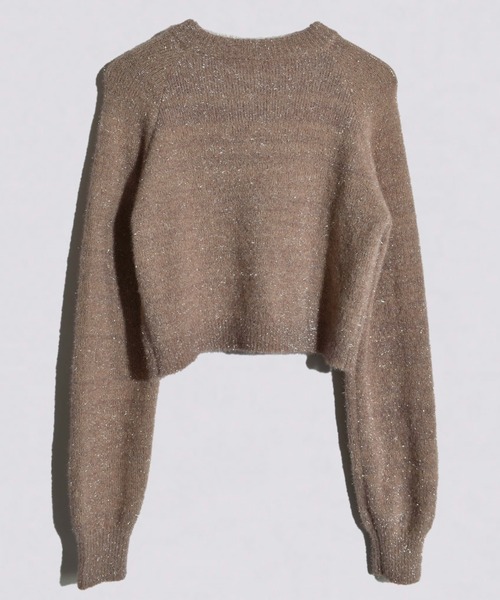 カーディガン 「kiehtova」GLITTER SHAGGY KNIT/グリッター シャギー カーデガン レディース kiehtova カーディガン 「kiehtova」GLITTER SHAGGY KNIT
