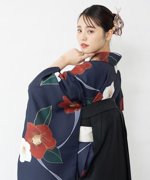 floroレディース袴4点セット （着物・襦袢・下帯・袴）（着物）｜SOUBIEN（ソウビエン）