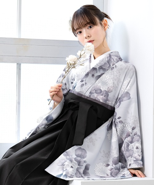 floroレディース袴4点セット （着物・襦袢・下帯・袴）（着物）｜SOUBIEN（ソウビエン）