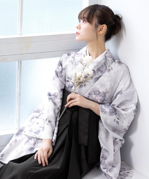 floroレディース袴4点セット （着物・襦袢・下帯・袴）（着物）｜SOUBIEN（ソウビエン）