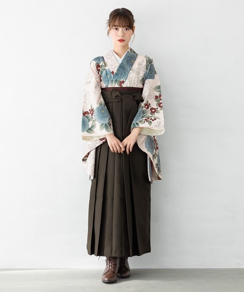floroレディース袴4点セット （着物・襦袢・下帯・袴）（着物）｜SOUBIEN（ソウビエン）