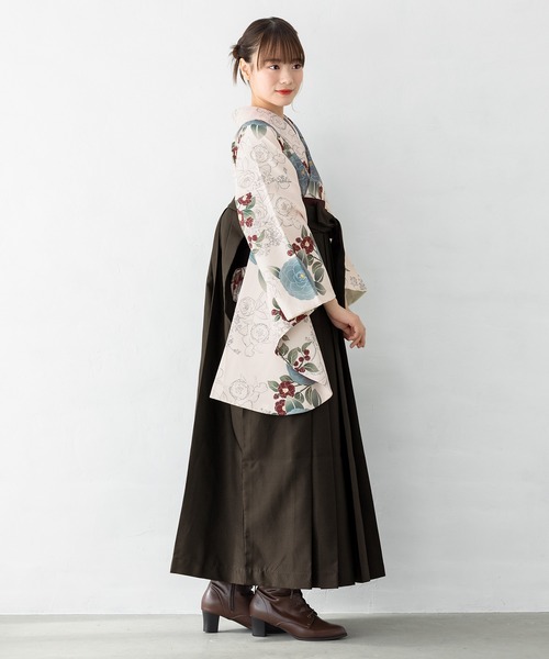 floroレディース袴4点セット （着物・襦袢・下帯・袴）（着物）｜SOUBIEN（ソウビエン）