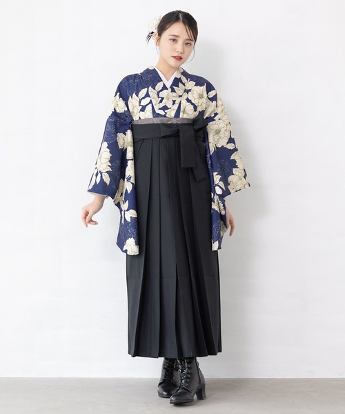 floroレディース袴4点セット （着物・襦袢・下帯・袴）（着物）｜SOUBIEN（ソウビエン）