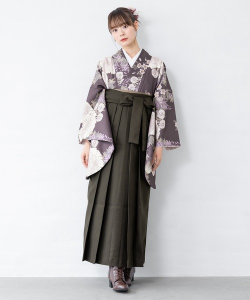floroレディース袴4点セット （着物・襦袢・下帯・袴）（着物）｜SOUBIEN（ソウビエン）