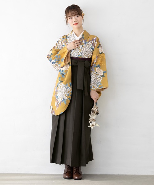 floroレディース袴4点セット （着物・襦袢・下帯・袴）（着物）｜SOUBIEN（ソウビエン）