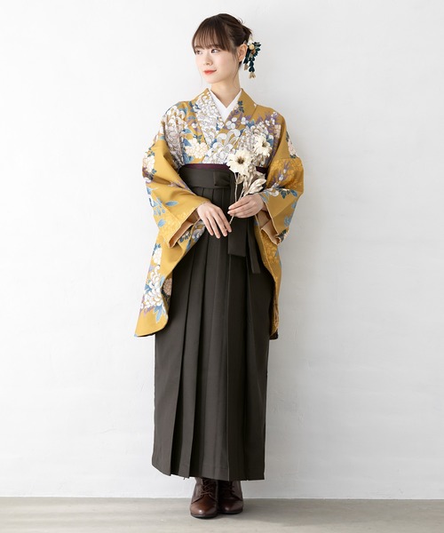 floroレディース袴4点セット （着物・襦袢・下帯・袴）（着物）｜SOUBIEN（ソウビエン）