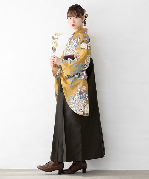 floroレディース袴4点セット （着物・襦袢・下帯・袴）（着物）｜SOUBIEN（ソウビエン）