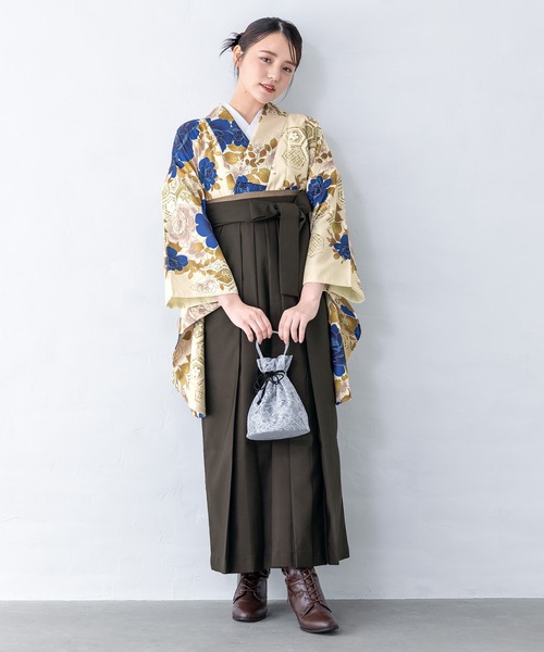 floroレディース袴4点セット （着物・襦袢・下帯・袴）（着物）｜SOUBIEN（ソウビエン）